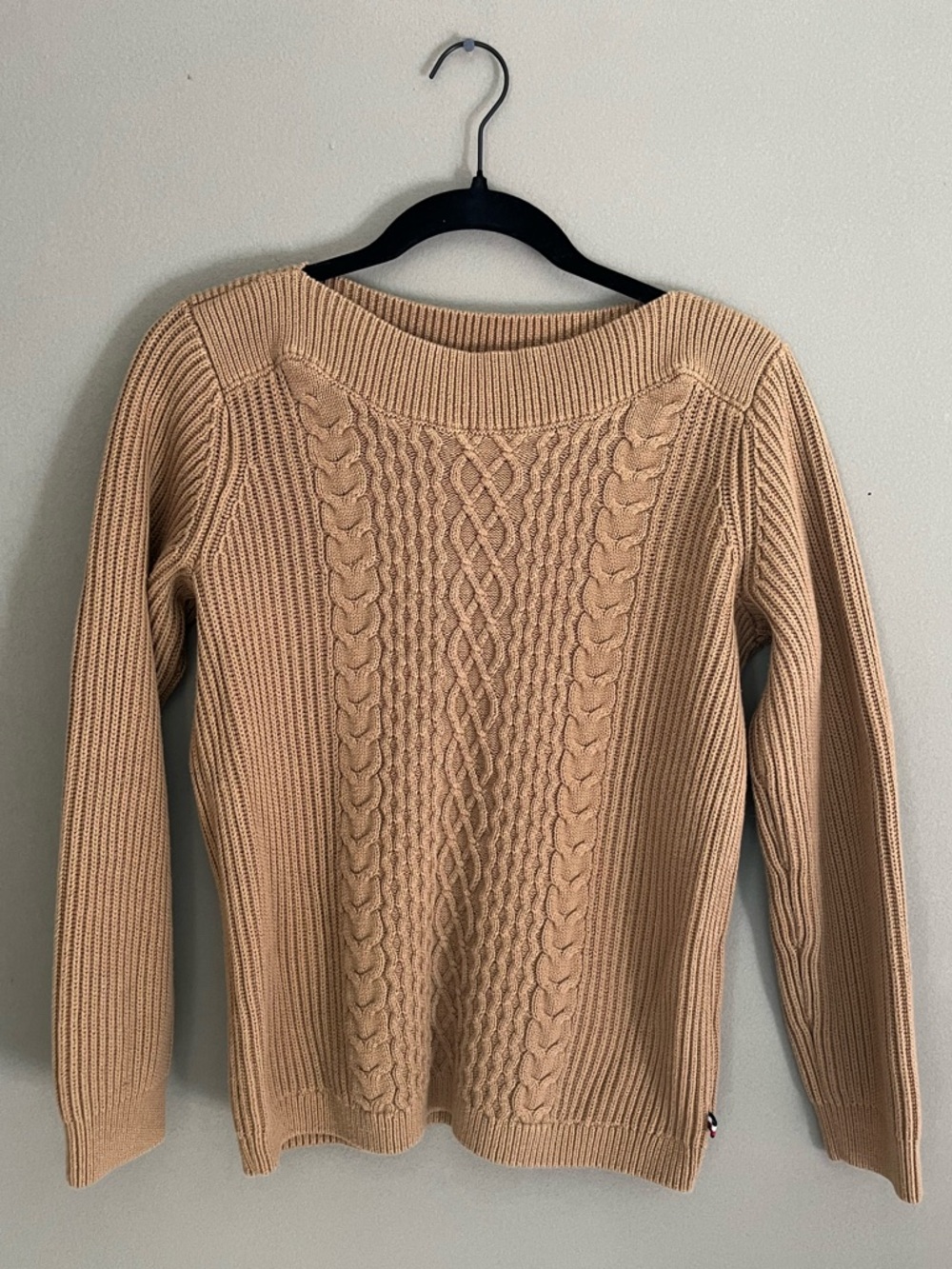 Tommy Hilfiger Cable Knit Sweater Long Sleeve Cozy Classic Medium Preppy Twee